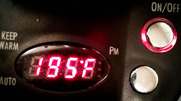 hamilton beach thermometer reading